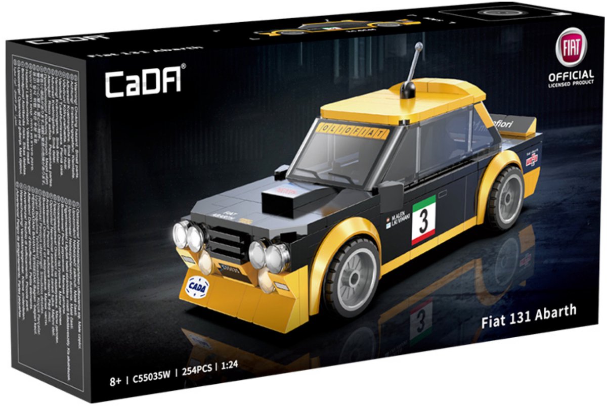 CADA Fiat 131 Abarth rallyauto 1:24 - C55035W - - ONESIZE