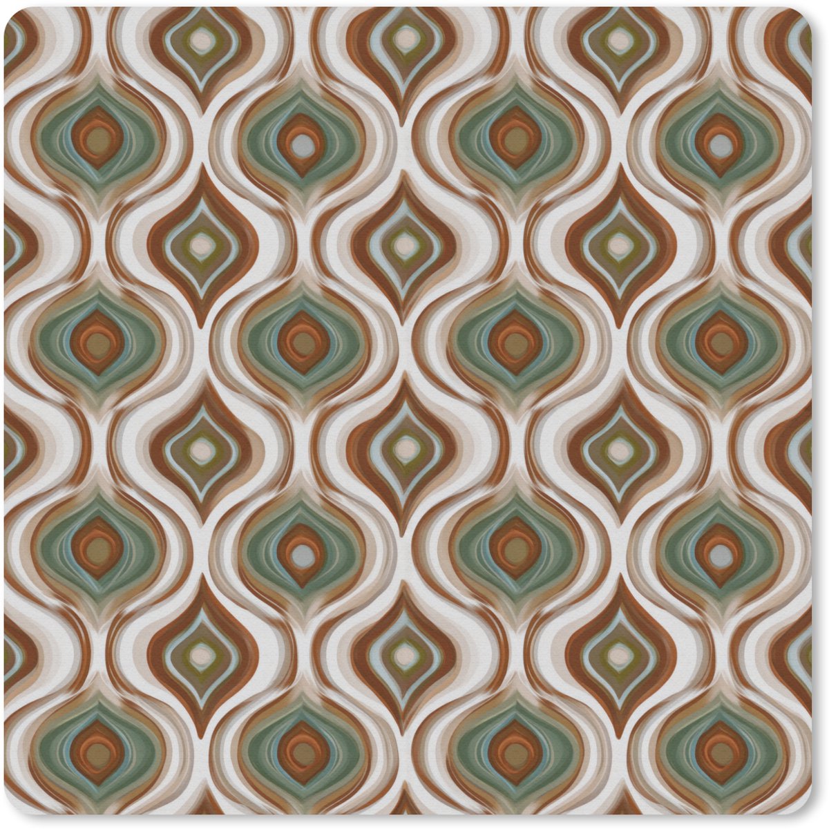 Muismat 30x30 cm - Mousepad Motief - Patroon - Kleurrijk - Muismatten