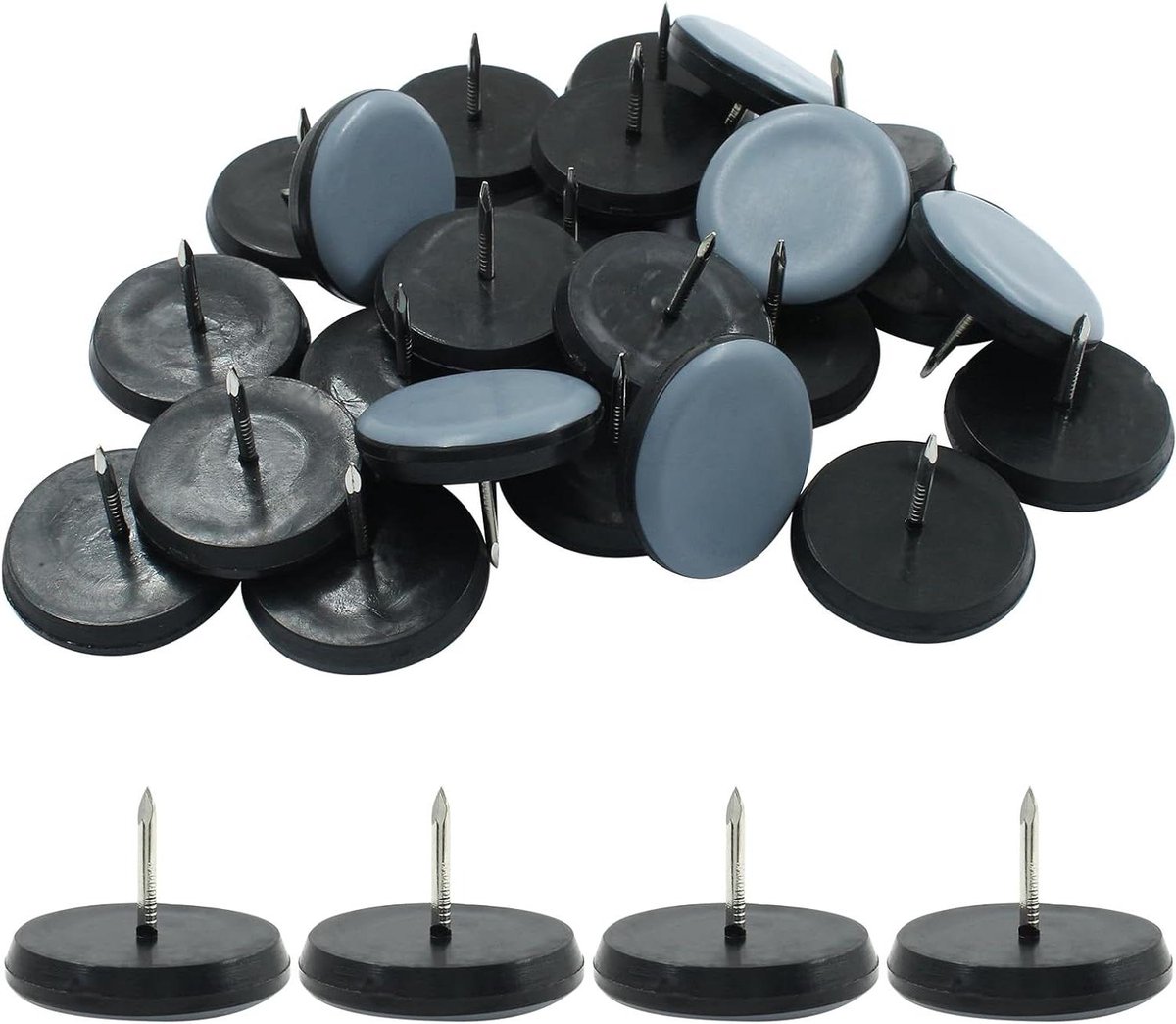 Meubel Glijders - Stoelpoot Beschermers - Vloeren Beschermen - Zwaar Meubilair Verplaatsen - 1-1/4 inch - Grijs