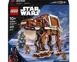 LEGO® Star Wars™ Peperkoek AT-AT™ Walker, Bouwset met Kerstthema voor Kinderen, Winterse Activiteit, Speelse Kerstdecoratie, Cadeau voor Jongens, Meisjes en Fans 40806