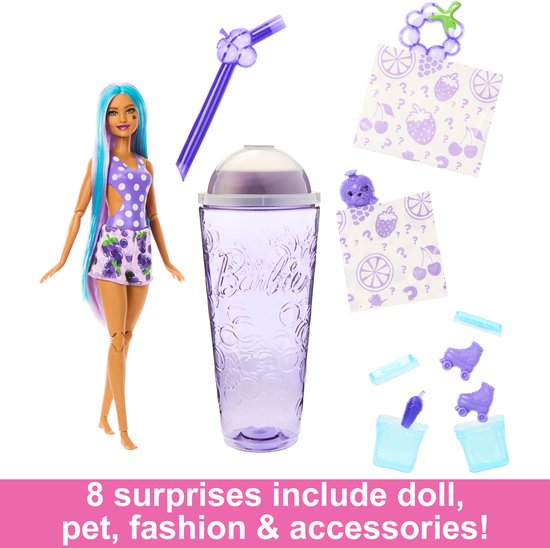 Barbie Pop! Reveal - Serie Fruit Druivenprik - Barbiepop van Barbie — afbeelding 2