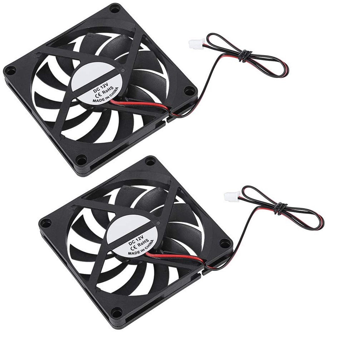 Dailygoods - Dailygoody - 3D-Koelventilator - Hoge Snelheid Koelventilator - Lage Geluidsniveau - 12V - Duurzaam - 21.46CFM - Geschikt voor 3D-printers - Klein for