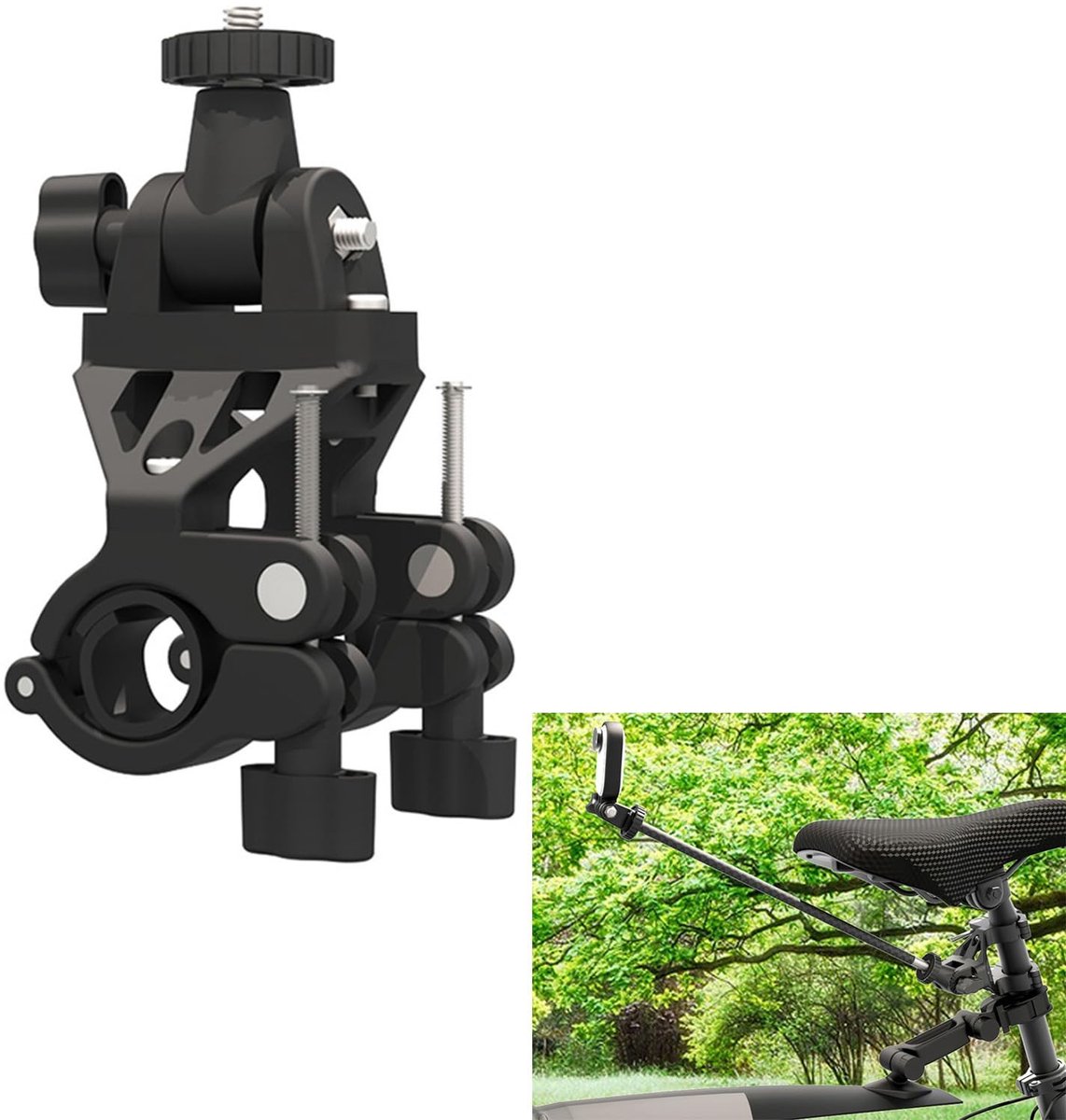 Dailygoods - Fiets Zadelpen Beugel voor Actiecamera's
