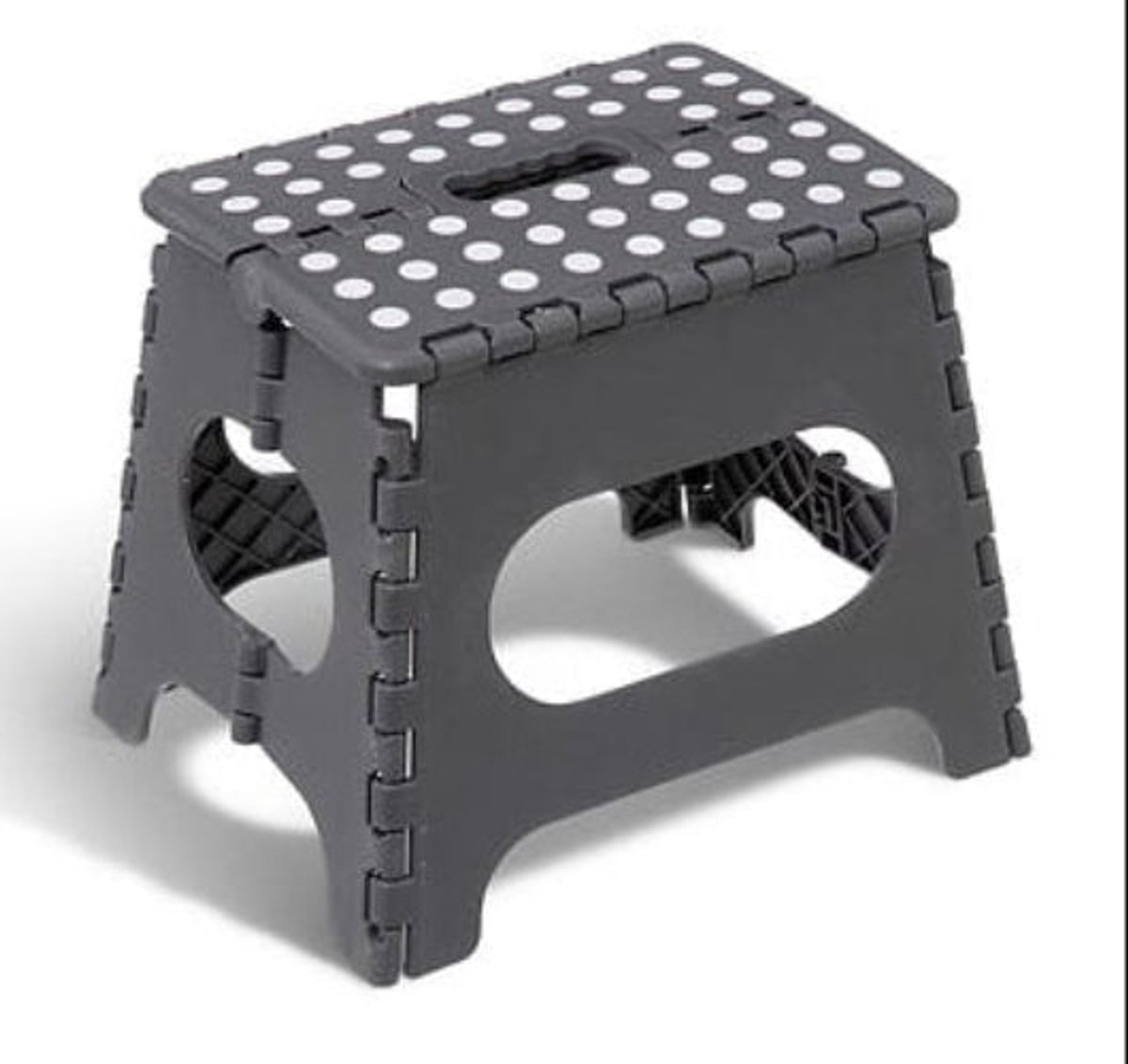 5Five Opvouwbaar trapje / opstapje - Kunststof - 33x27x26cm - Grijs -
