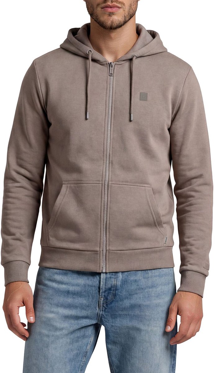 riverso Heren Sweatjack RIVBrad regular fit Grijs 4XL Volwassenen Sweatjack / Vest met capuchon