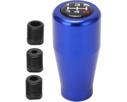 5 Speed Gear Shifter Lever Knob Aluminum Sturdy Ideal for Most Manual Vehicles Silver 5 Speed Design for Beginners Elegant Design Enhances Interior Premium Aluminum Material (Blue)