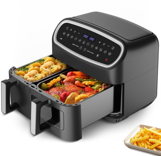 Heteluchtfriteuse XXL Dual Zone