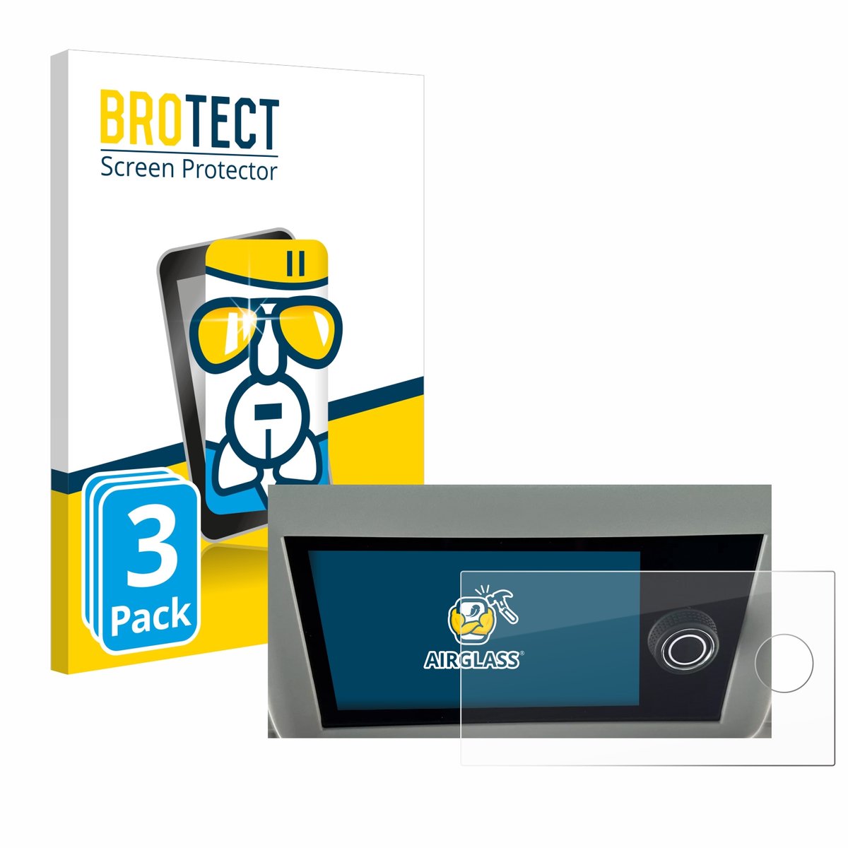Screenprotector 3 Stuks voor Volkswagen California 6.1 Beschermglas transparant
