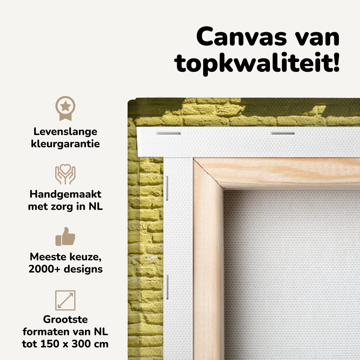 Canvas schilderij 40x30 cm - Wanddecoratie Groene tuinbank aan een huis in Caminito - Muur