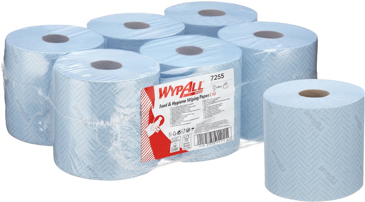Poetspapier wypall l10 1laags 800 vel blauw