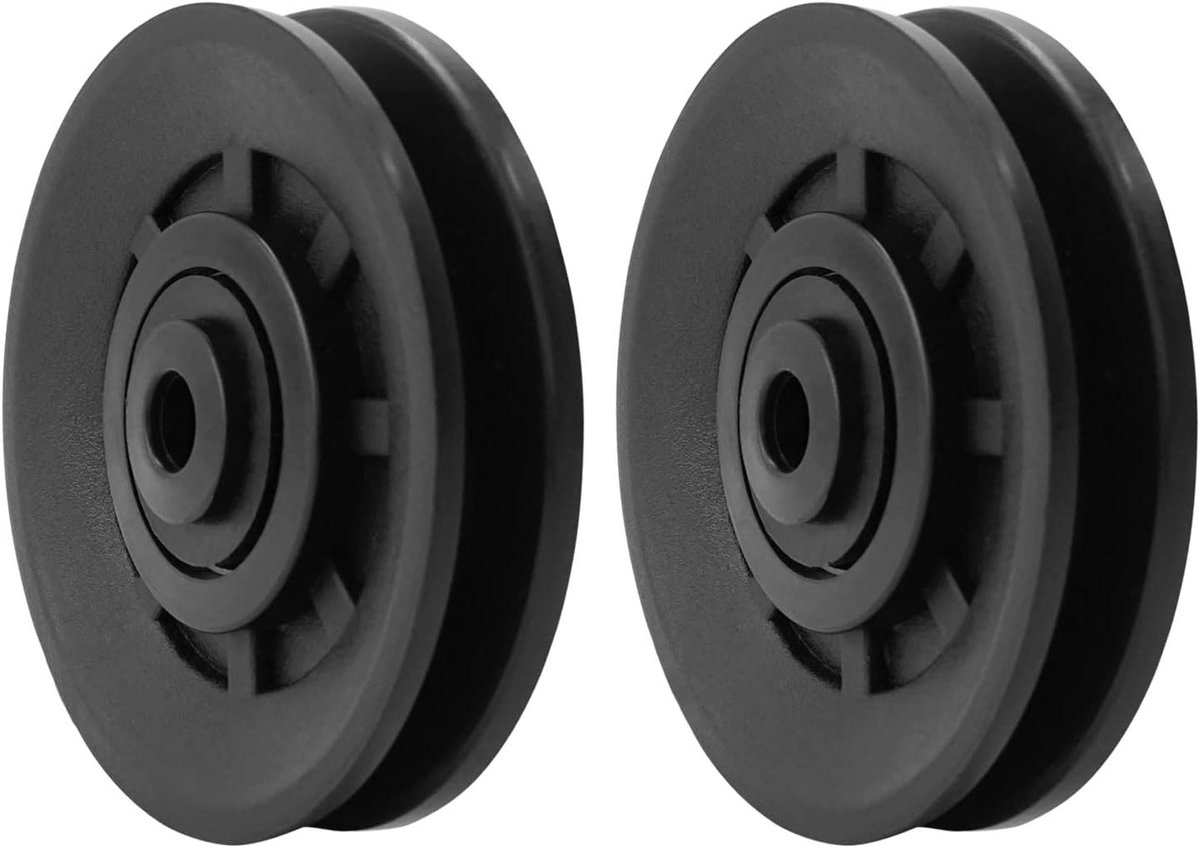 Fitness Katrol - Vervangend Wiel - Home Gym - 3.5 inch - 8.89 cm - Zwart