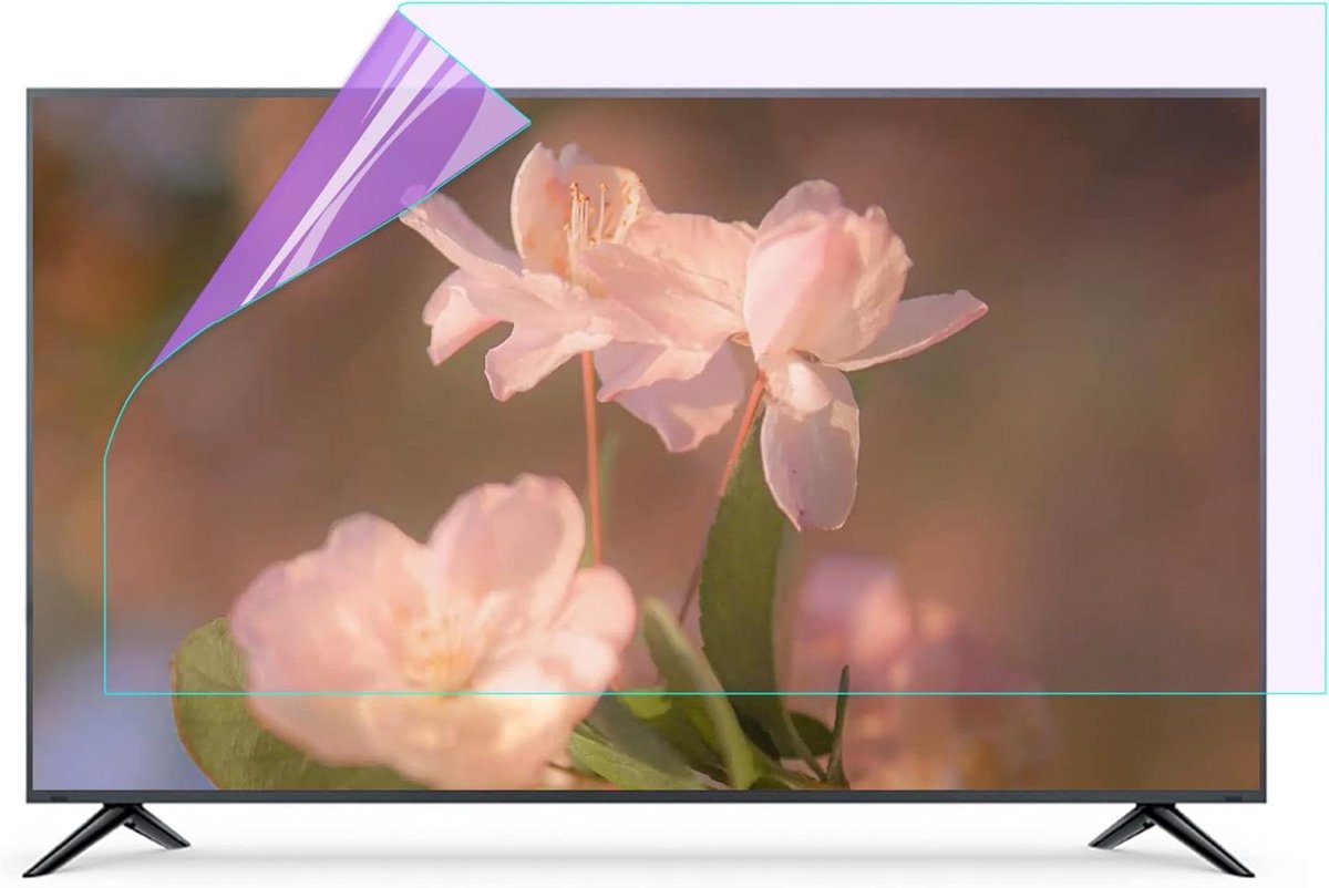 Schermbeschermer TV - Matte AntiGlare Film - Oogcomfort Verhogend - Blauw Licht Filterend - 55 inch - Transparant