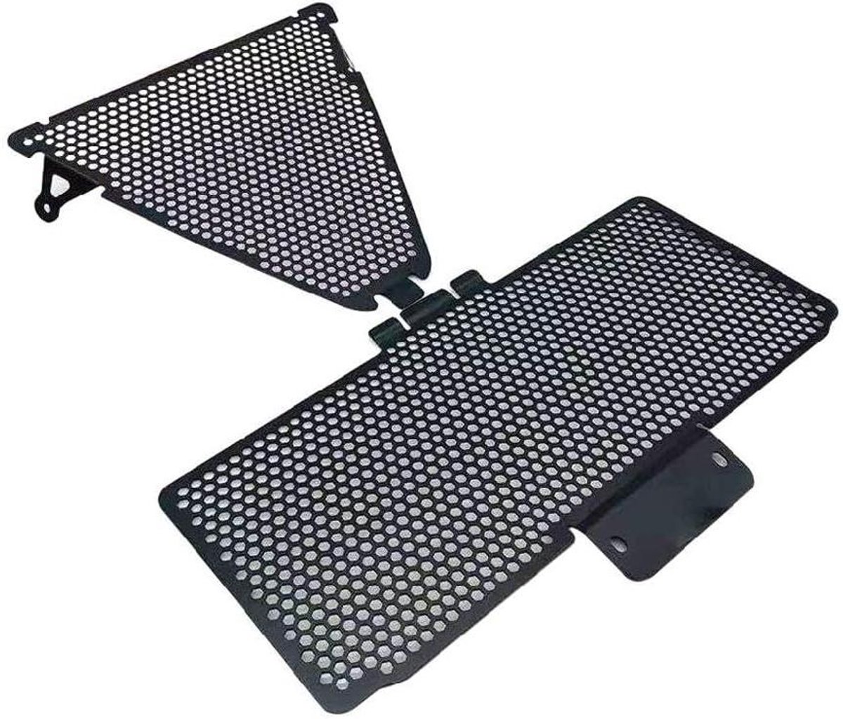 Radiator Cover Set - Grille Bescherming - Motor Beschermen - Carbon Staal - 2 Stuks - Zwart