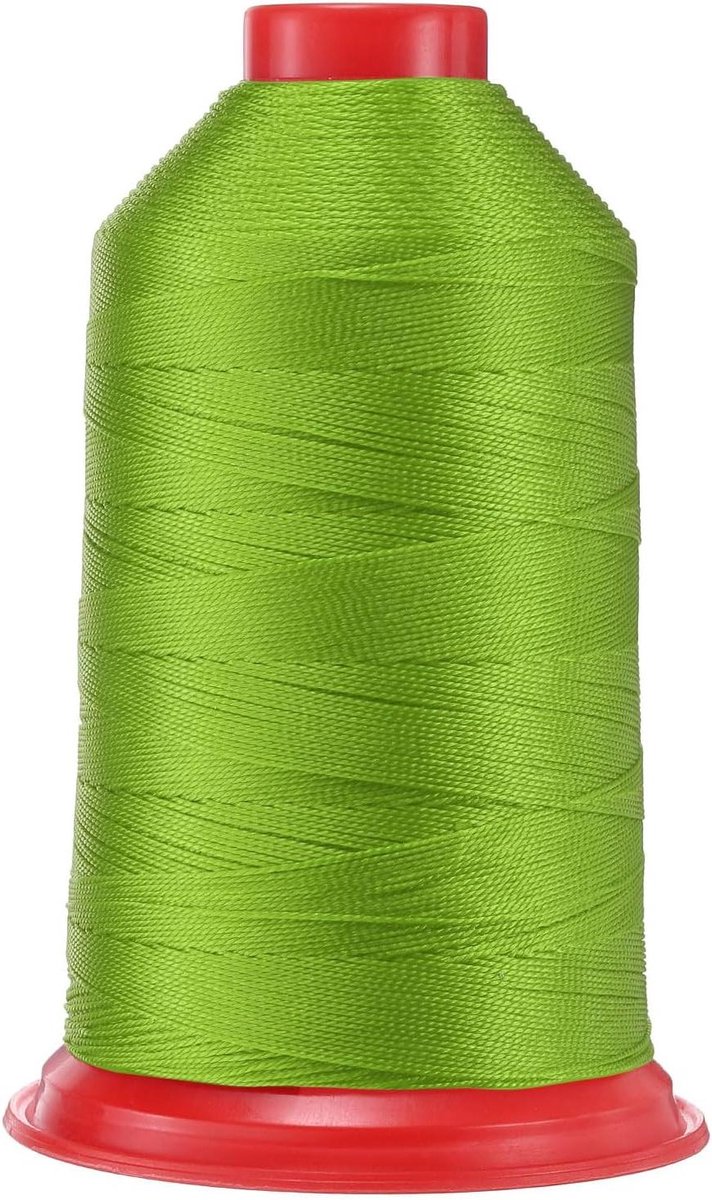 Naaigaren Nylon - Sterk Garen - Zware Stoffen Naaien - Duurzaam & Scheurvast - 880 Meter - Limoengroen