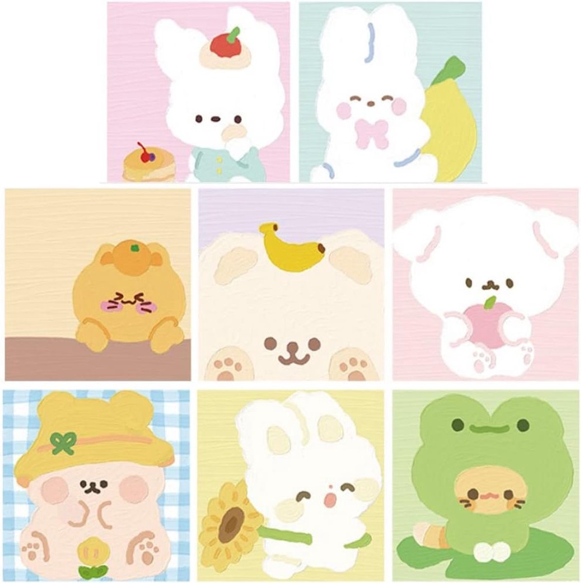 8x Dieren Zelfklevende Notities - 640 Vel Cartoon Sticky Notes voor Thuis, School en Kantoor, Memo's en Organisatie