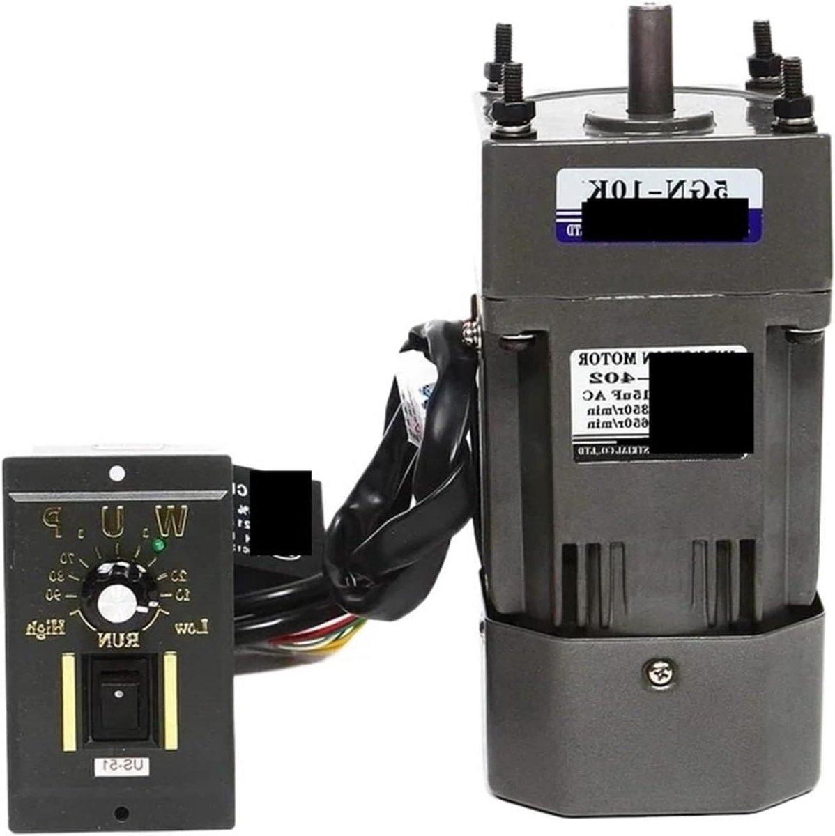 Synchronmotor - AC motor transmissie - Industriële aandrijving - Stabiele vaste snelheid - 60 W 110 V - Zilver
