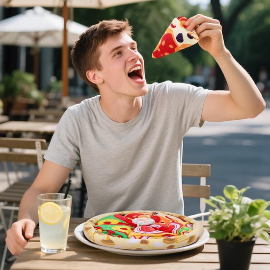 Grappige Pizza Sokken in Geschenkenverpakking - Kado Heren Dames — afbeelding 2