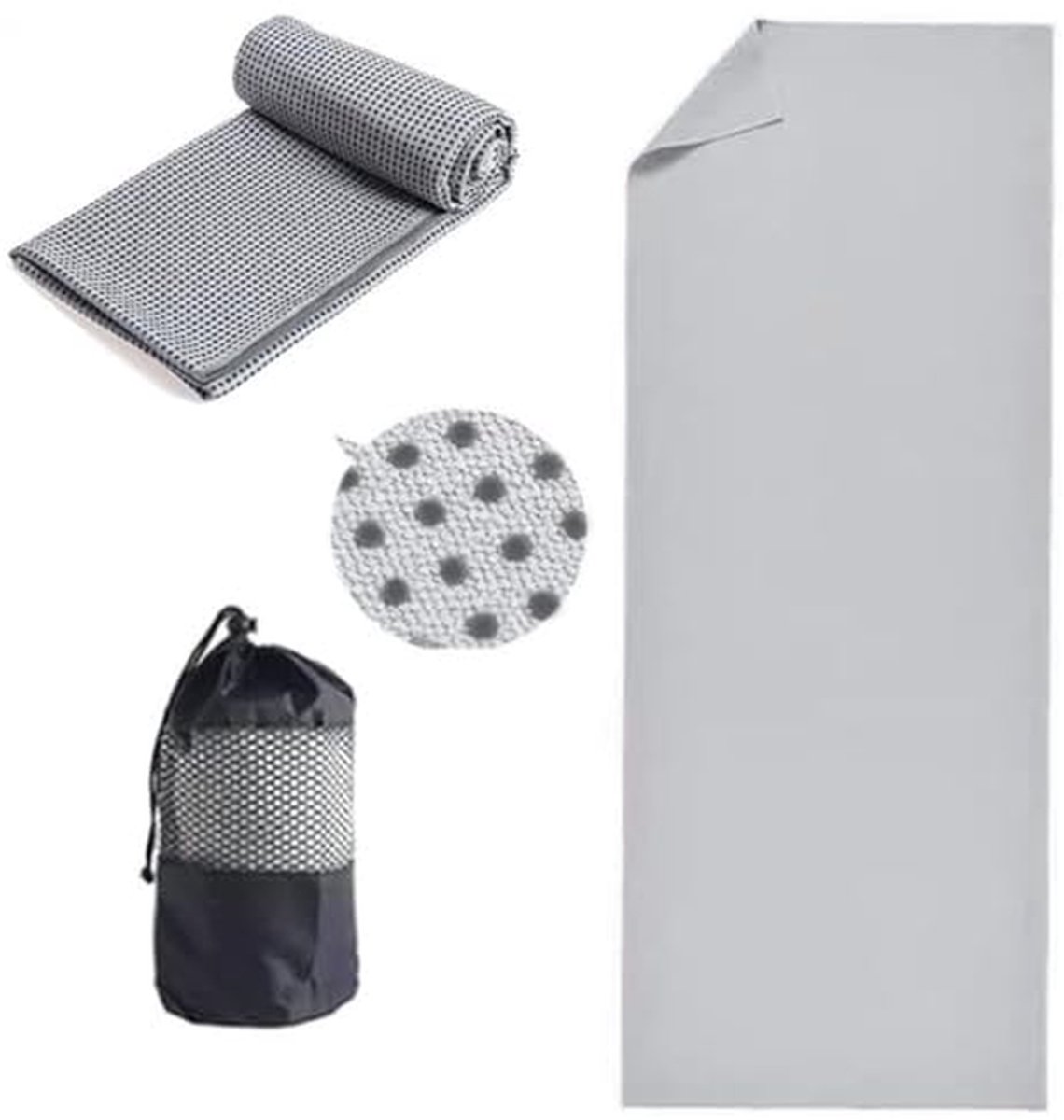 Antislip Yoga Handdoek voor Hot Yoga en Fitness – Zweetabsorberende, Sneldrogende Mat Handdoek met Grip