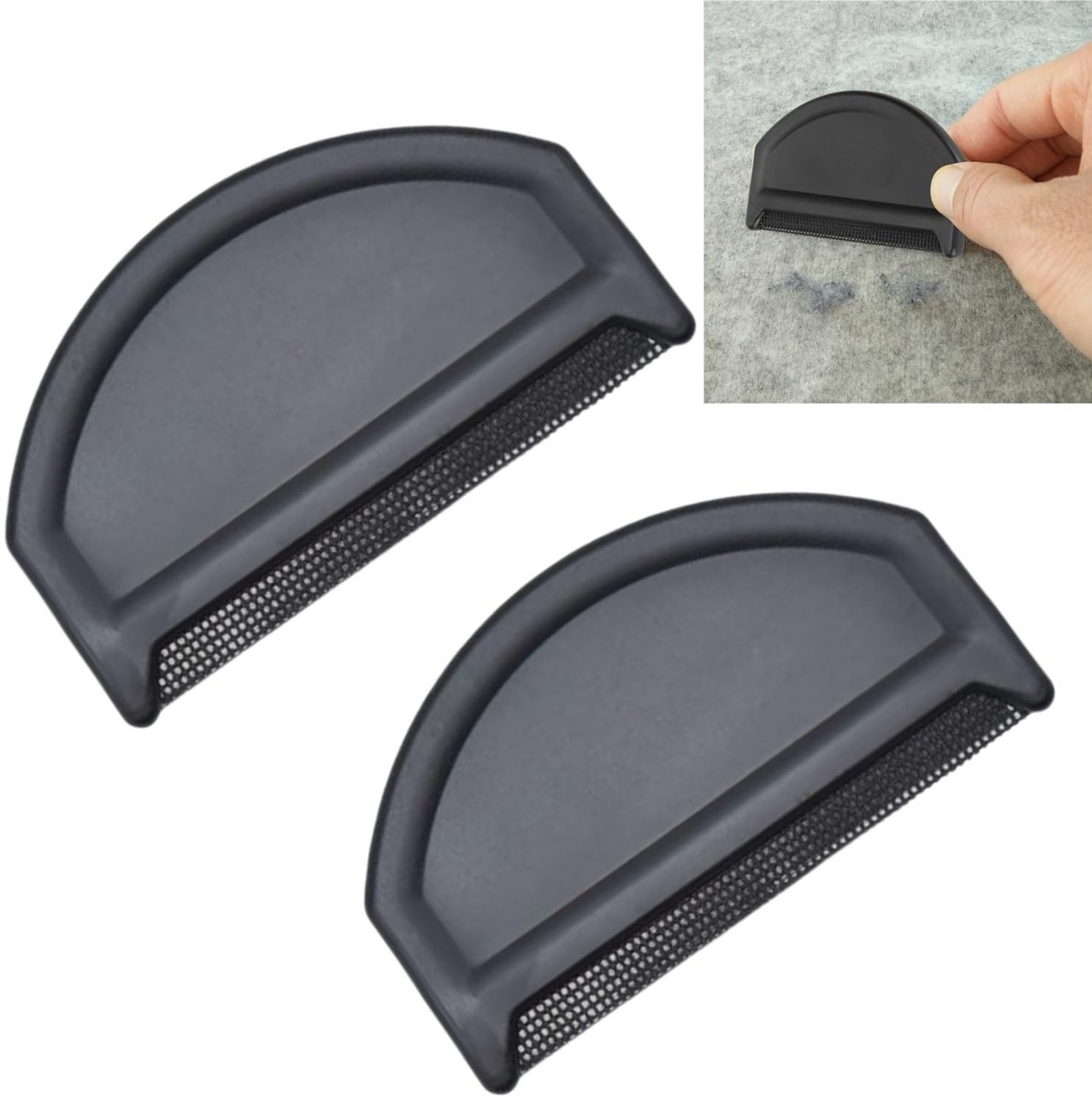 MTTproducts- Pluisverwijderaar voor Kleding - Kasjmier Kam - 2 Stuks - Kunststof - 7,5 x 4,2 cm - Geschikt voor Wol en Breikleding - Pluiskam