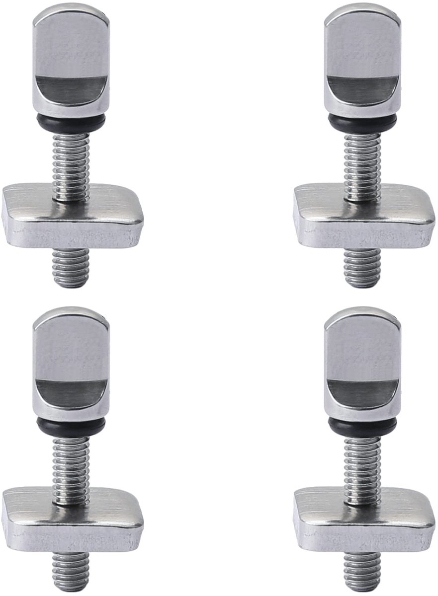 MTTproducts- Vinschroef 4 Stuks - Roestvrij Staal - Vervangende Accessoires - Voor Surfplanken/SUP - Eenvoudige Installatie - 30mm Maat - Vinbout