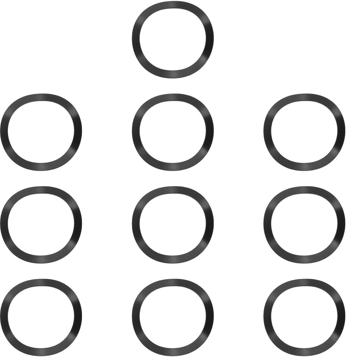 MTTproducts- Golfveer 10 Stuks - Veerring Inbouwspot - Crankstel - Compatibel met K-Force Light MegaExo - 24,2x33,6x4,7 mm - Schokabsorberend