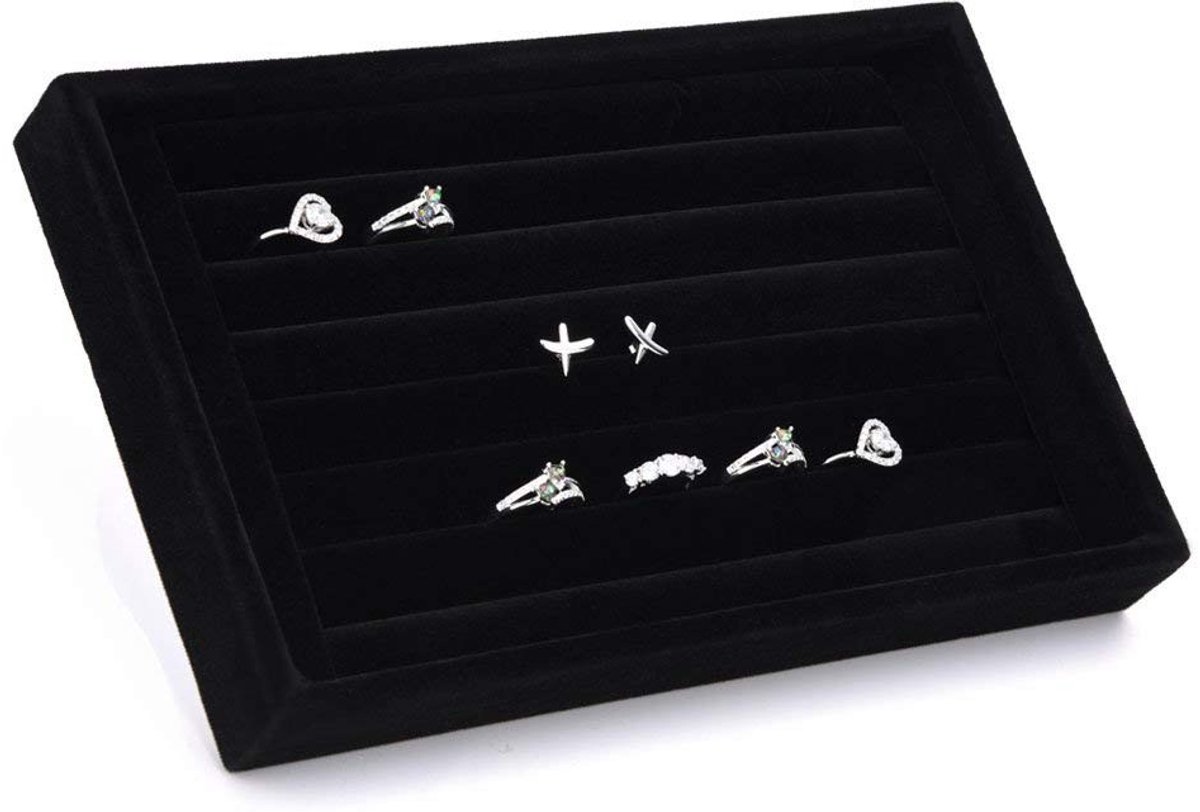 MTTproducts- Sieradenbox Grote Capaciteit - Sieradenhouder - Organisator voor Ringen - Opbergdoos - Antistatische Materiaal - 50 Stuks Ringen - Sieradenopberger