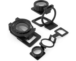 MTTproducts - Vergrootglas met Licht - Draagbaar en Opvouwbaar - 20x Vergroting - Compact Design - Geschikt voor Juwelen en Horloges - Handig voor Deta...
