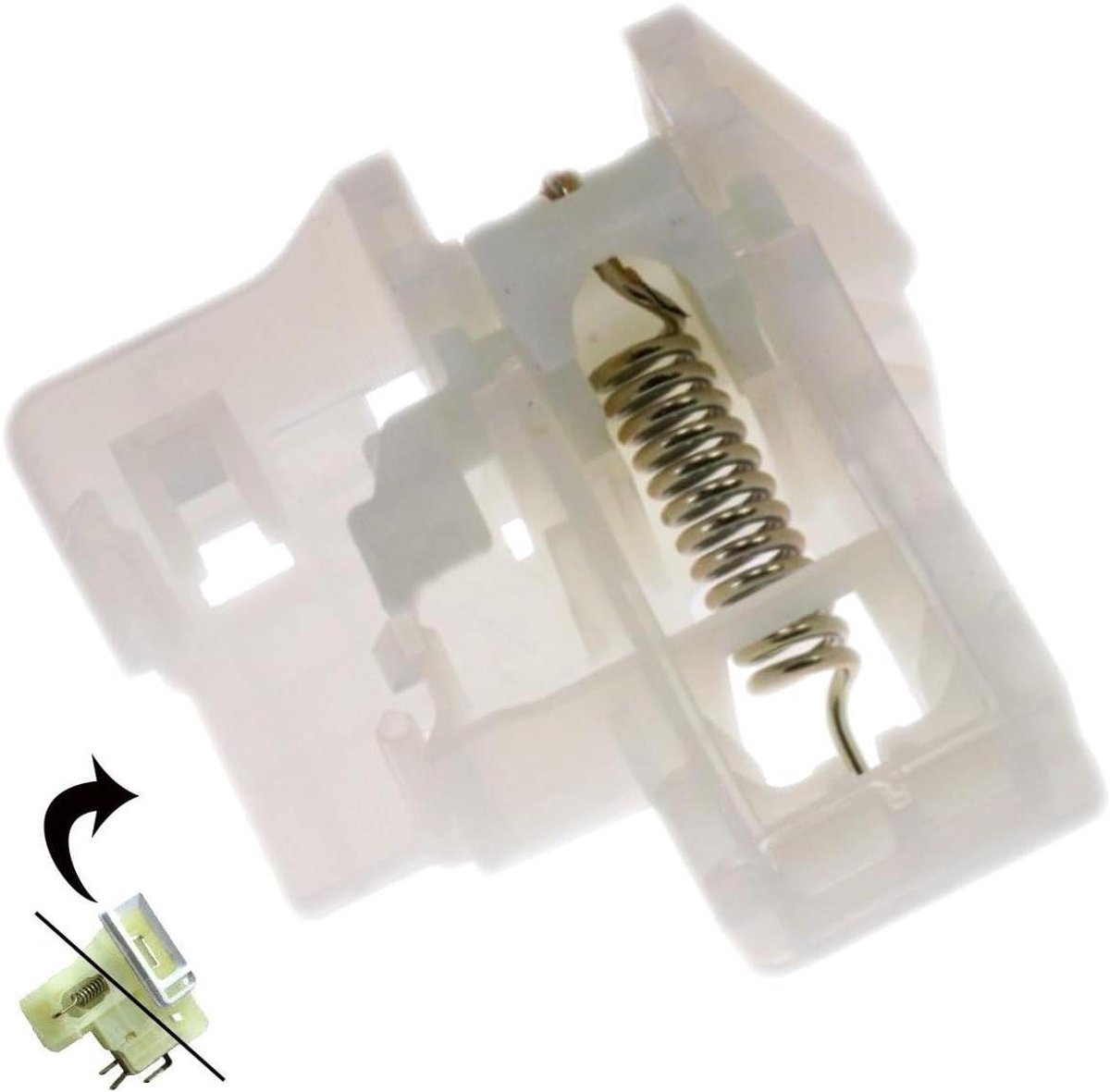 Deurvergrendeling Droger Sluiting Onderdeel Apparaat Reparatie Origineel Onderdeel DPU8306X Zwart