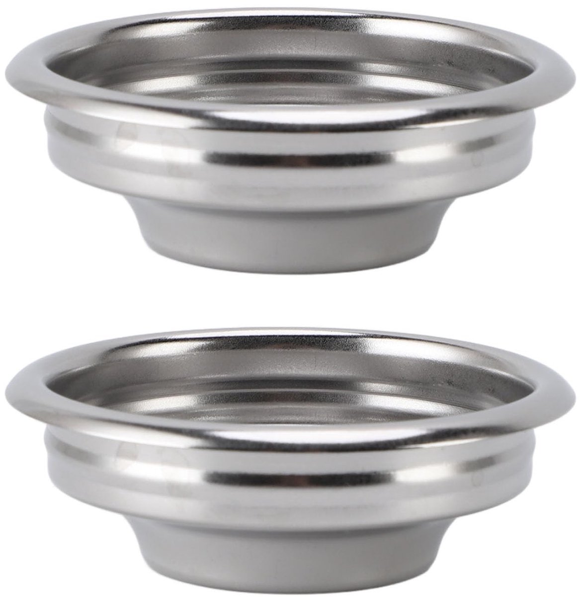 Cosensi- Filterhouder Roestvrij Staal - 2 Stuks - Koffiefilterhouder - Portafilter Filtermand - Eenvoudig Onderhoud - Effectieve Fijne Filtering - Koffiefilter