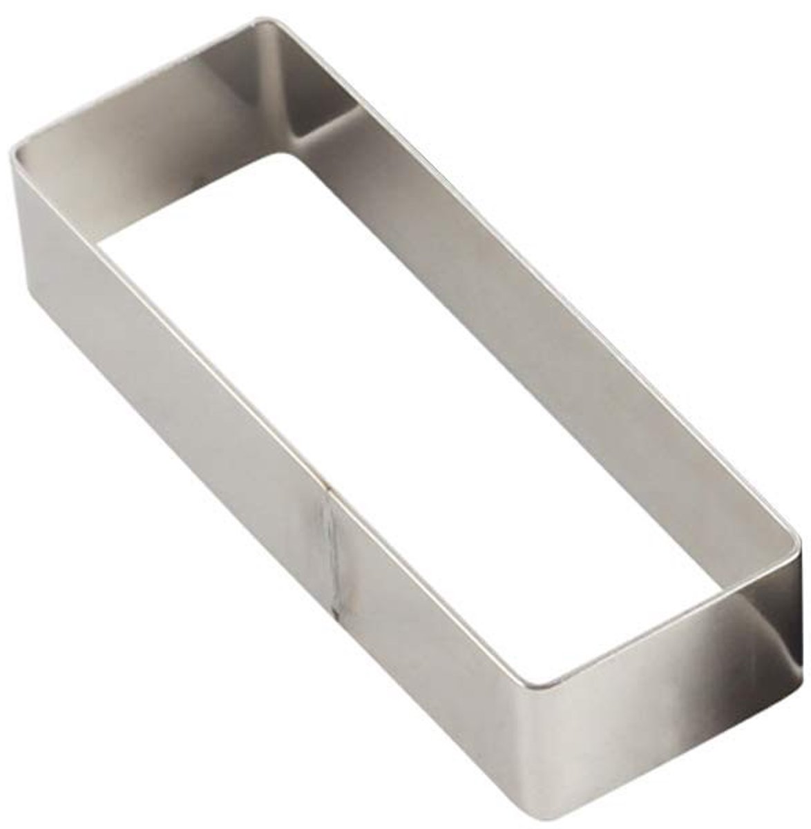 Cosensi- Koekjessnijder rechthoekig - Roestvrij Staal - Herbruikbaar - Antiaanbaklaag - Voor Chocolade/Snoep - Afmetingen 120 x 40 x 25 mm - Cakevorm