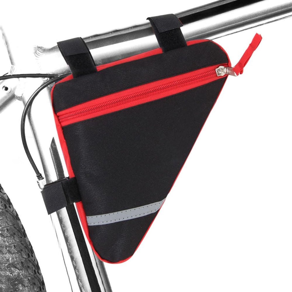 Cosensi- Driehoektas Waterdicht - Fietsframetas - Reflecterende Decoratie - Ergonomisch Ontwerp - Snelsluitingssysteem - Duurzaam Nylon - Fietsframe Tas