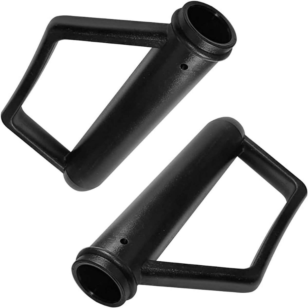 2 x steekwagengrepen 25 mm x 165 mm zwart
