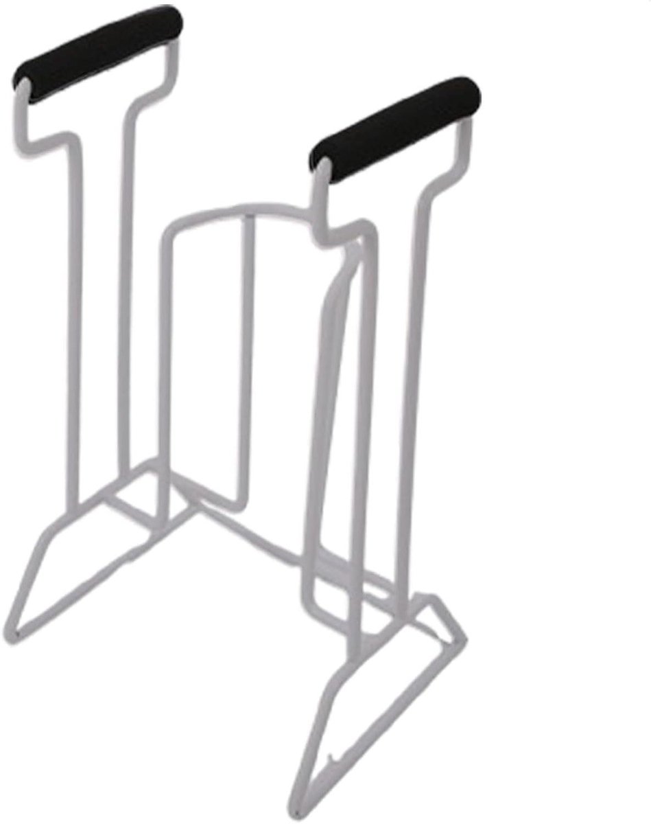 Sokkenhulp - Sokken aantrekker - Moeiteloos aankleden - Ergonomisch ontwerp - Voor benen <45cm - Grijs