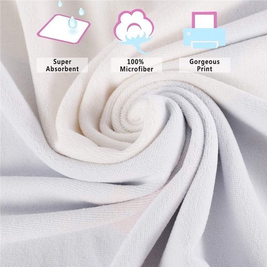 Microvezel Hamamdoek Poncho met Capuchon - Sneldrogende Omkleedponcho voor Strand en Zwemmen — afbeelding 2