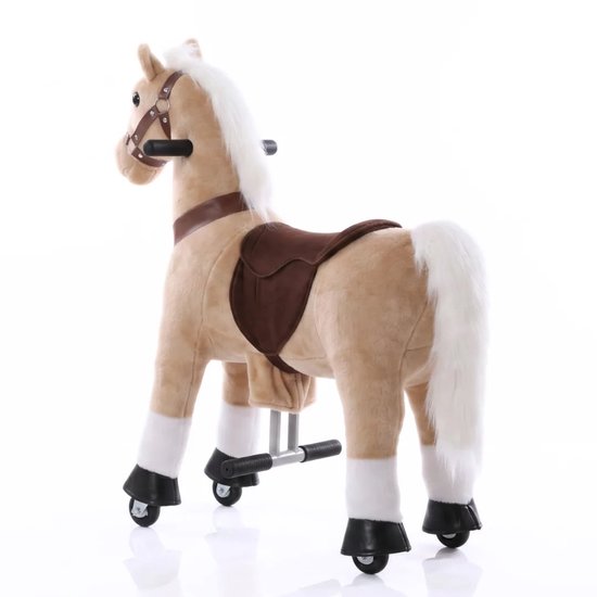 Mechanische Speelgoedpaard (Klein) - 3 tot 6 jaar - Beige van Merkloos — afbeelding 3
