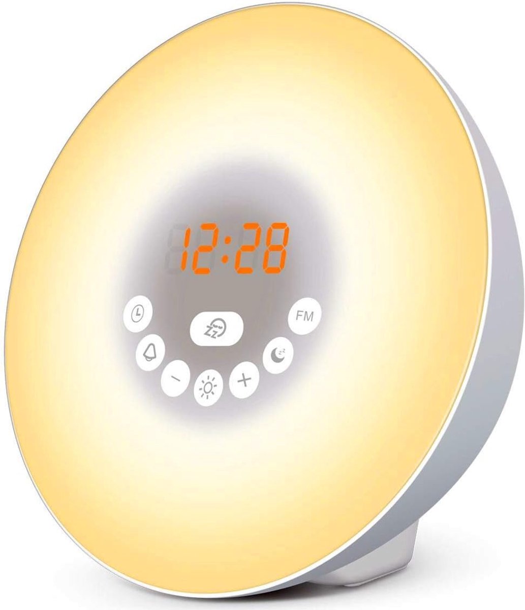 Lichtwekker met Lichttherapie en Natuurgeluiden voor Rustige Ochtenden