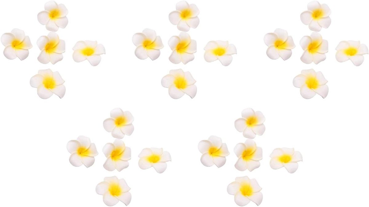 Kunstmatige Bloemen - Schuim Plumeria - Bruiloft Decoratie - Drijvend op water - 500 stuks - Wit