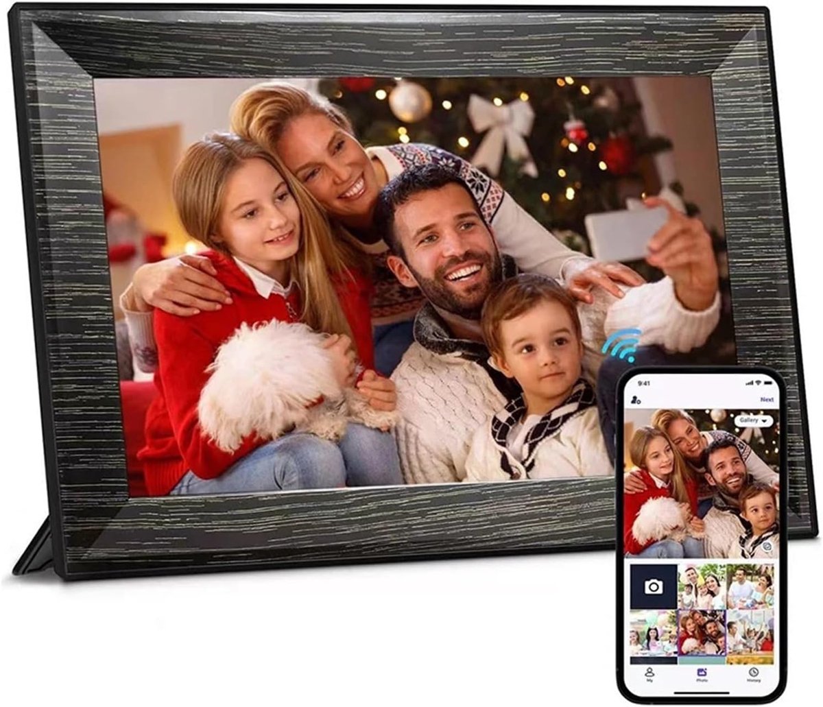 Digitale Fotolijst - HD Scherm - Foto's Delen - Wifi Connectiviteit - 10.1 Inch - Zwart