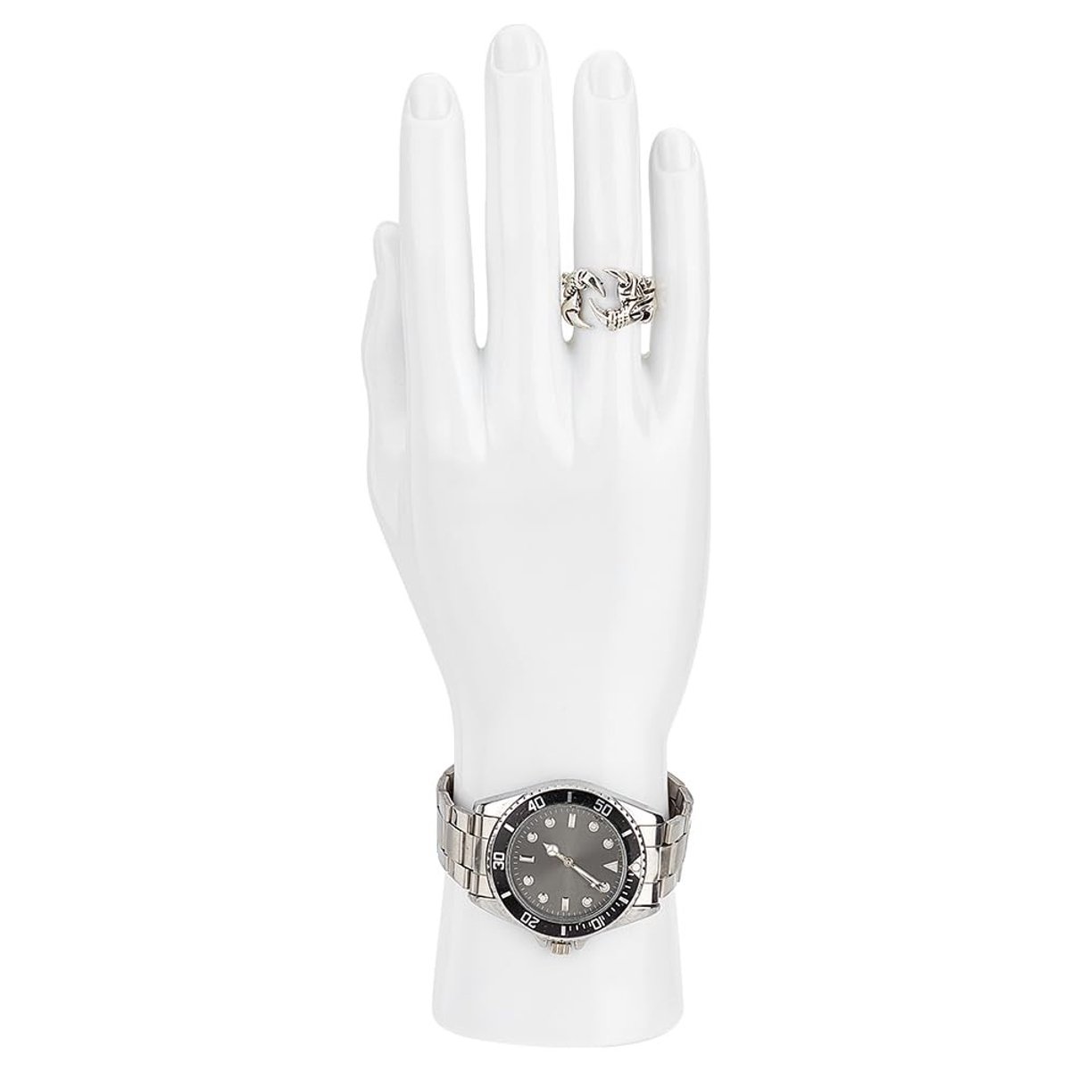 Dailygoody - Mannenhand displaystandaard - Sieraden display - Wit - Armband en horloge standaard - Fotografie rekwisieten - Perfect voor thuisdecoratie