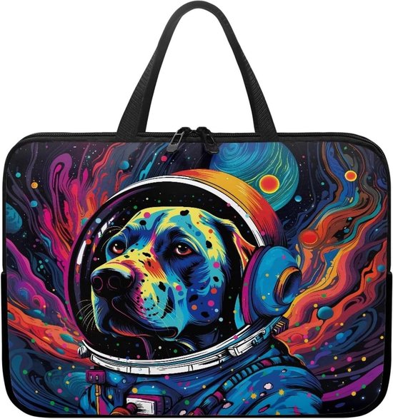 Laptop Sleeve - Laptoptas Computerhoes - Dagelijks Gebruik - 360° Bescherming - 15 Inch - Abstract Dierenpatroon