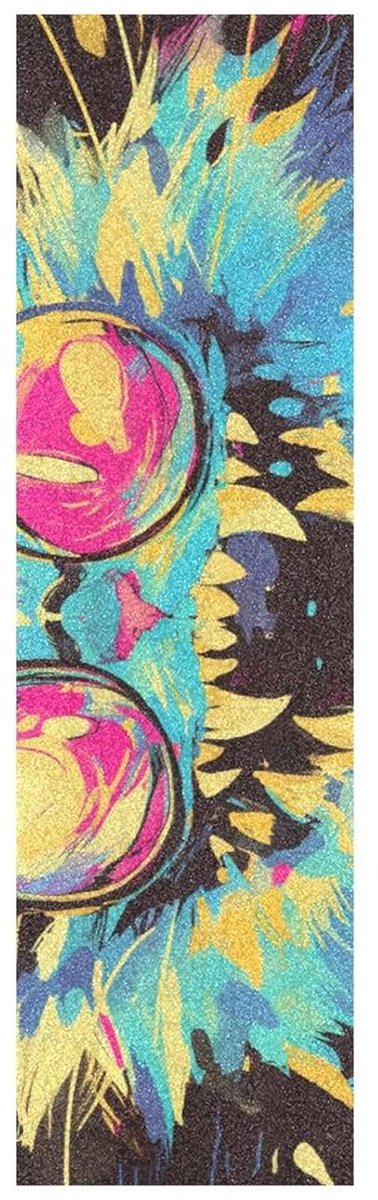 Skateboard Grip Tape Scooter Grip Tape Skateboarden Verbeteren Waterdicht Ontwerp 33 x 9 Inch Gothic Kat