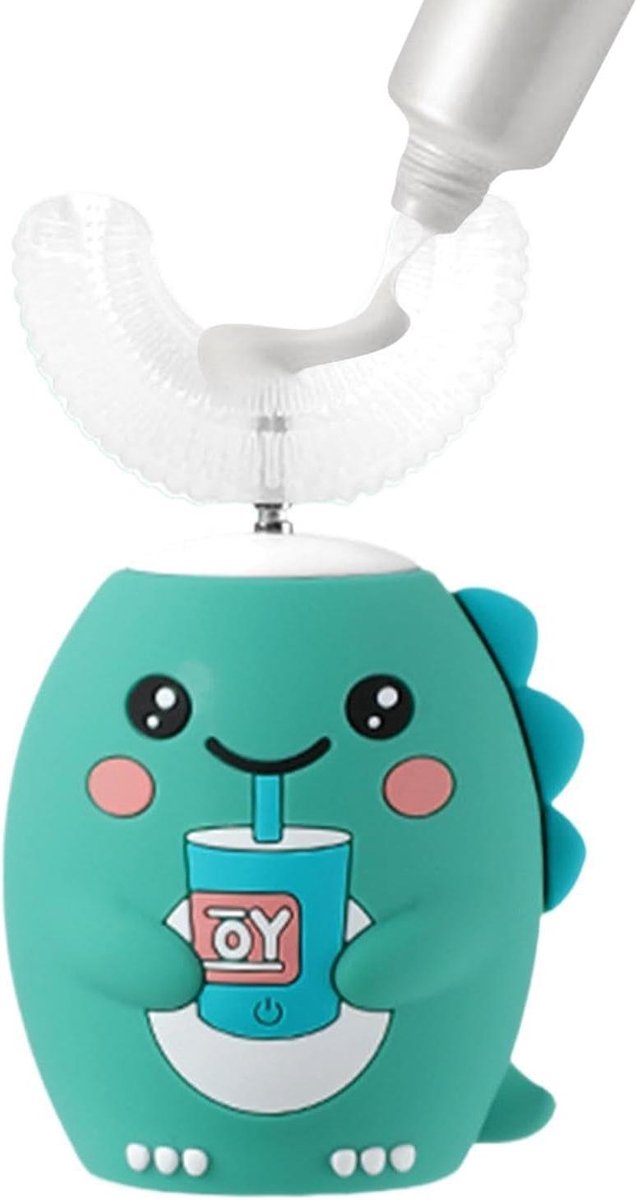 Elektrische Tandenborstel Kinderen - U-vorm Tandenborstel - Dagelijkse Mondverzorging - Volledige Mondreiniging - USB Oplaadbaar - Blauw