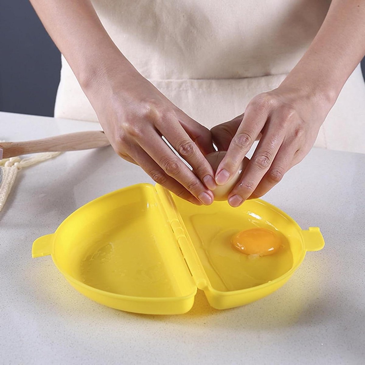 Omelet Maker - Eierkoker Magnetron - Ontbijt Maken - Siliconen Hittebestendig - 21 x 12 cm - Niet gespecificeerd