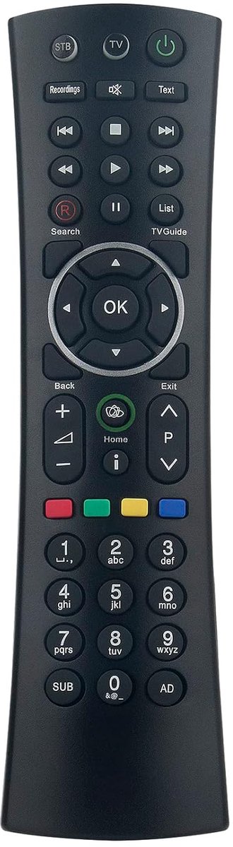 Vervangende afstandsbediening RM-I08UM voor Humax Freesat+ HDR-1000S en HDR-1010S
