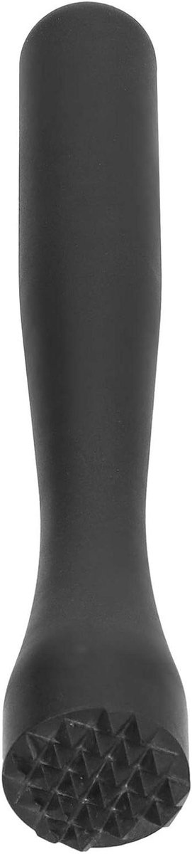 Cocktail Muddler - IJscrusher Barlepel - Cocktails Maken - Ergonomisch Ontwerp - Medium - Zwart