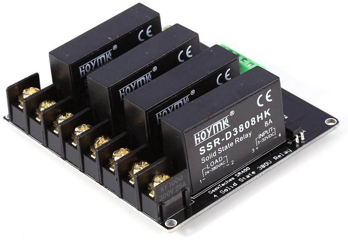 Dailygoody - Solid State Relaismodule - 380 V 8A - Hoge en Lage Niveau Trigger - Compact formaat - Schakelaar Controller - Geschikt voor DC 5 V to...
