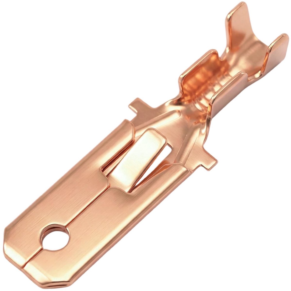 Dailygoody - Spade Fast Splice Crimp Terminal - 6.3mm - 100 Stuks - Geschikt voor 1 mm² tot 1.5 mm² - Koper - Non Insulated