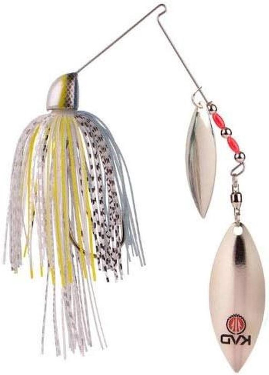 Spinnerbait Lure - Vissen Aas - Vissen Vangen - Realistische Actie - 25mm - Chrome Shad