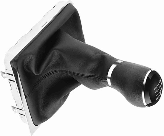 Pookknop Set - Schakelknop Hoes - Auto Interieur - Directe Pasvorm - 6 Versnellingen - Zwart — afbeelding 3