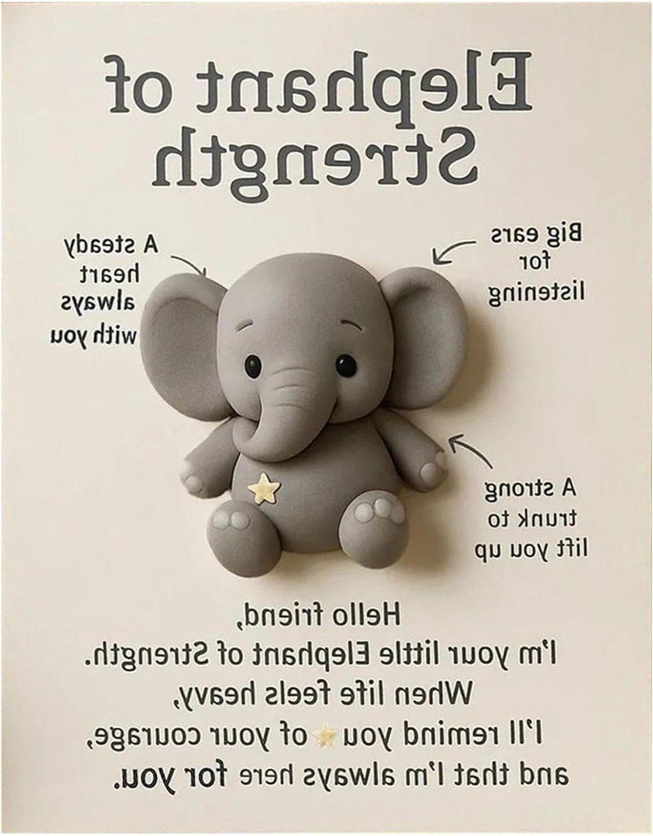 Zak Symbool Kaart - Inspiratie Cadeau - Emotioneel Comfort - Opbeurend Ontwerp - 8 x 6 cm - Niet gespecificeerd